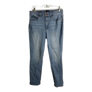 Talbots Straight Leg High Waist Light‎ Wash Casual Preppy Jeans 8